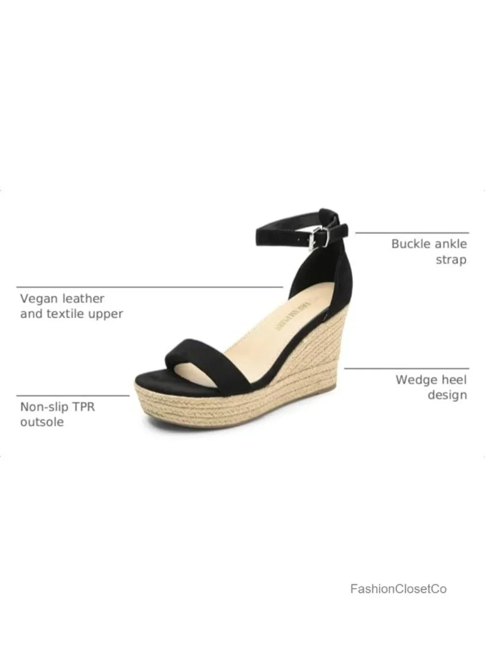 N/A espadrille platform